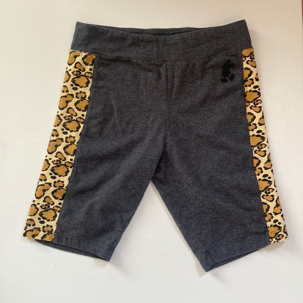 Authentic Disney Animal Kingdom Leopard Print Biker Shorts.